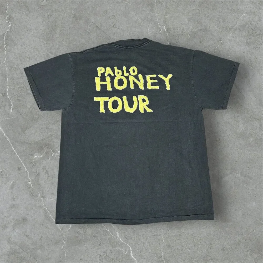 Vintage Radiohead Pablo Honey Tour Band Size Large Single Stitch Reprint T-Shirt - Picture 2 of 7